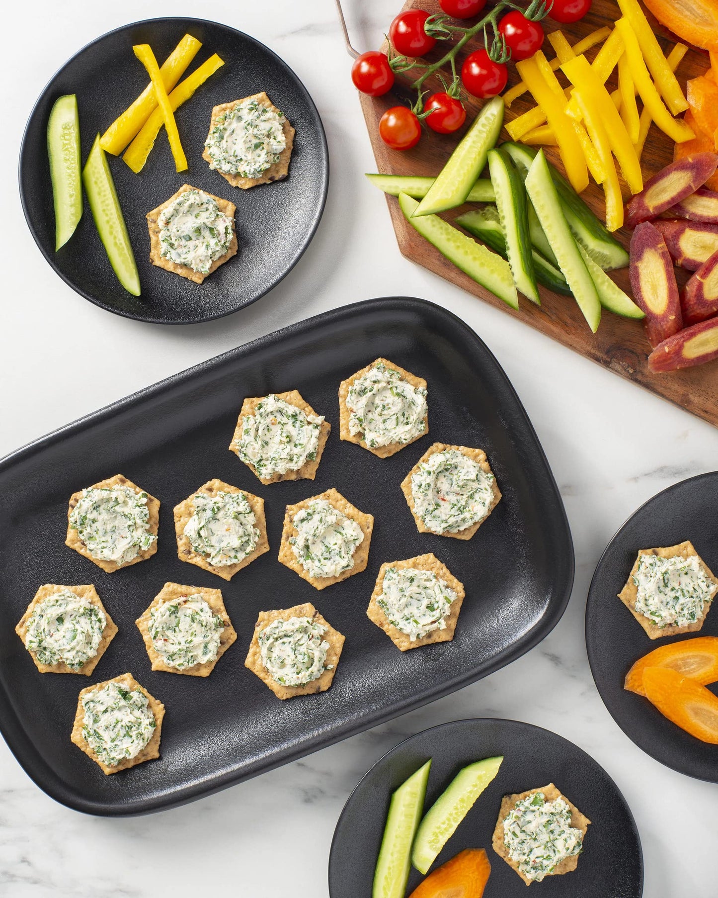 Multi-Grain Baked Crackers 6 Seed (Sesame, Amaranth, Flax, Chia, Quinoa & Millet) One Box Net WT. 2-14 Oz (397g)