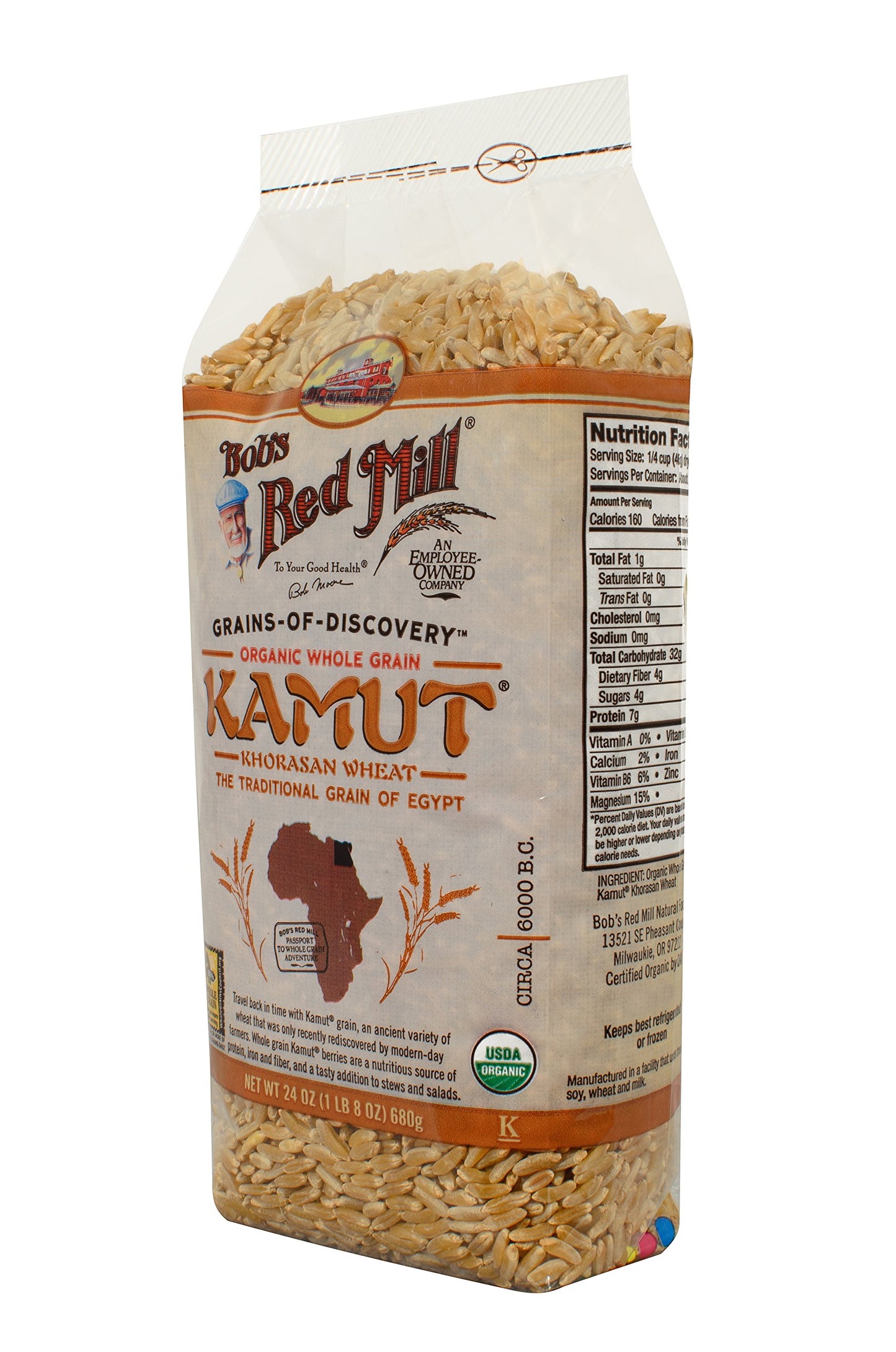 Bob'S Red Mill Organic Kamut Khorasan Berries, 24 Oz (4 Pack)