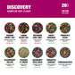 Tiesta Tea Discovery Tea Sampler Set, 20 Loose Leaf Blends, Hot & Iced Tea, 20 Pouches, Up to 200 Cups
