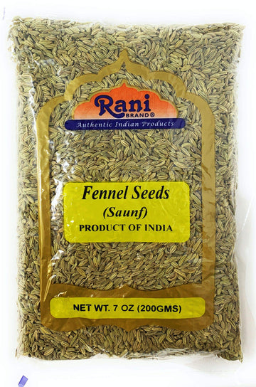Rani Fennel Seeds (Saunf Sabut) Whole Spice 7Oz (200G) All Natural Gluten Friendly Non-Gmo Vegan Indian Origin