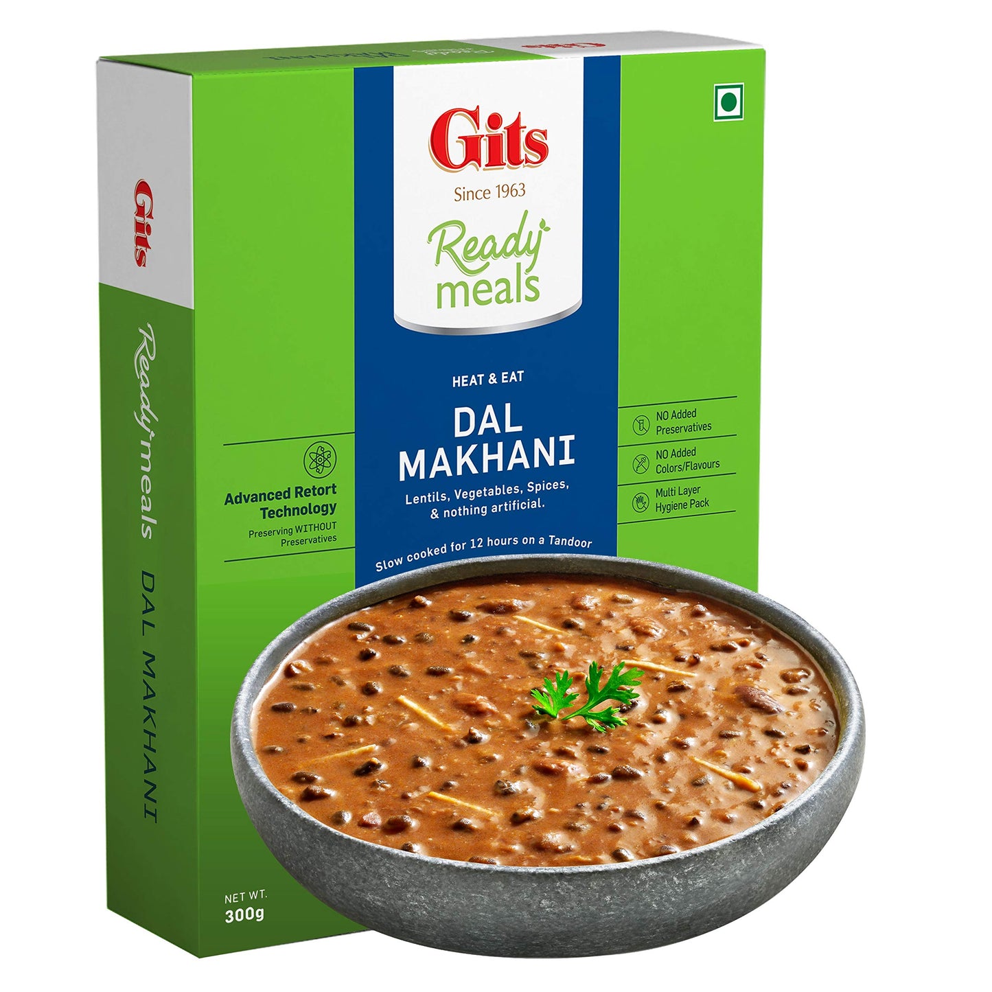 Gits Ready To Eat Dal Makhani 600G (Pack Of 2 X 300G Each)