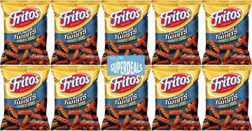 Fritos Corn Chips, Flavor Twists Honey Barbeque, Bundled by SUPERDEALS with mystery gift, 2-Ounce Large Single Serve Bags (Pack 