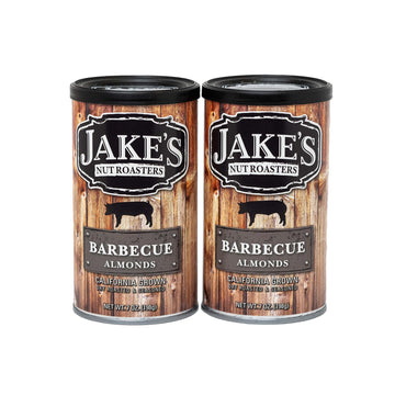 Jake'S Nut Roasters - Barbecue Almonds (2 Pack) Whole Dry Roasted Seasoned Flavored Almonds - High-Protein Snack With A Smoky Ba