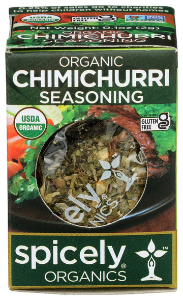 Spicely Organic Seasoning Chimichurri 0.10 Ounce Ecobox Certified Gluten Free