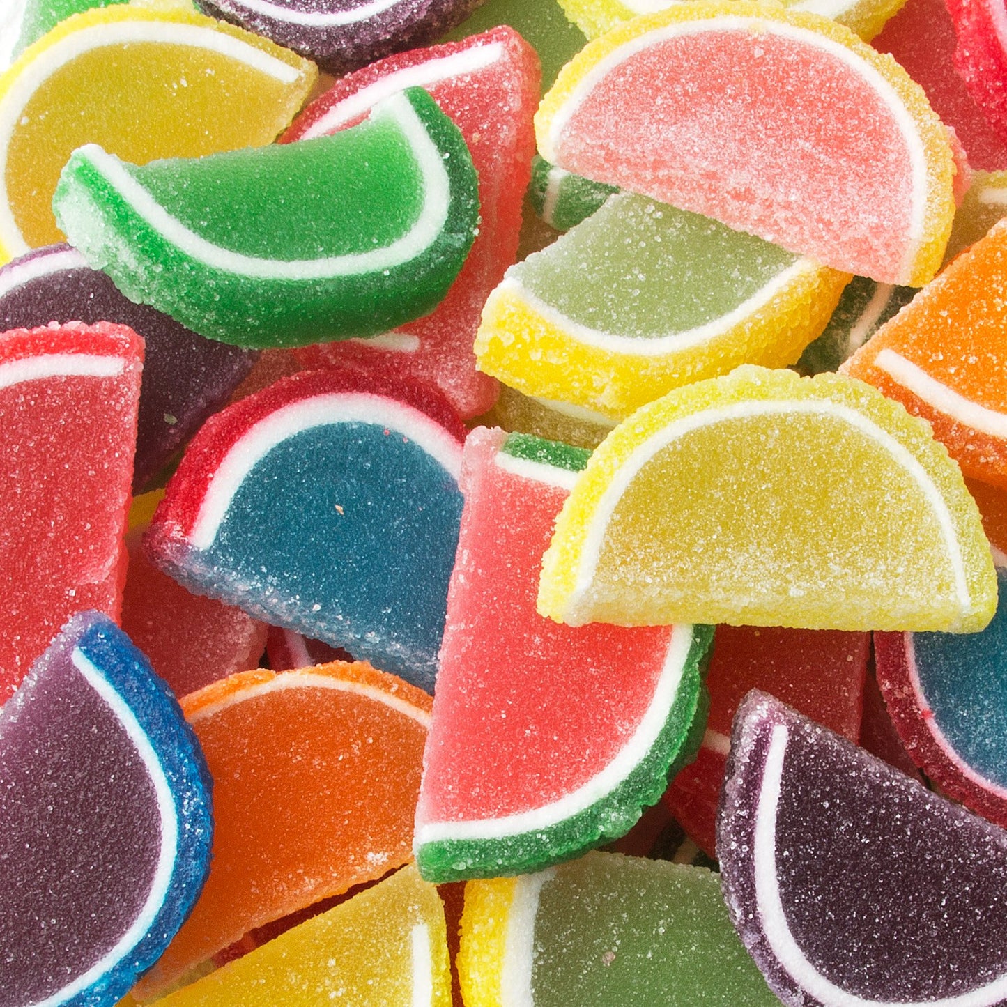 Oh! Nuts Jelly Fruit Slices Large Assorted Sugar Candy - 5lb Bulk Bag | Traditional Old Fashioned Chewy Gummy Sweet Confectioner