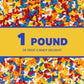 Bone Shaped Bonz Candy - Approx 400 Bone Candy For Kids - 1 Pound Of Bulk Vending Candy - Dog Bonz Candy