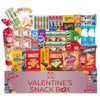 Valentines Snack Box College Care Package (45 Count) Fun Romantic Gift Idea Assortment Cookies Chips Snacks Variety Pack Boyfrie