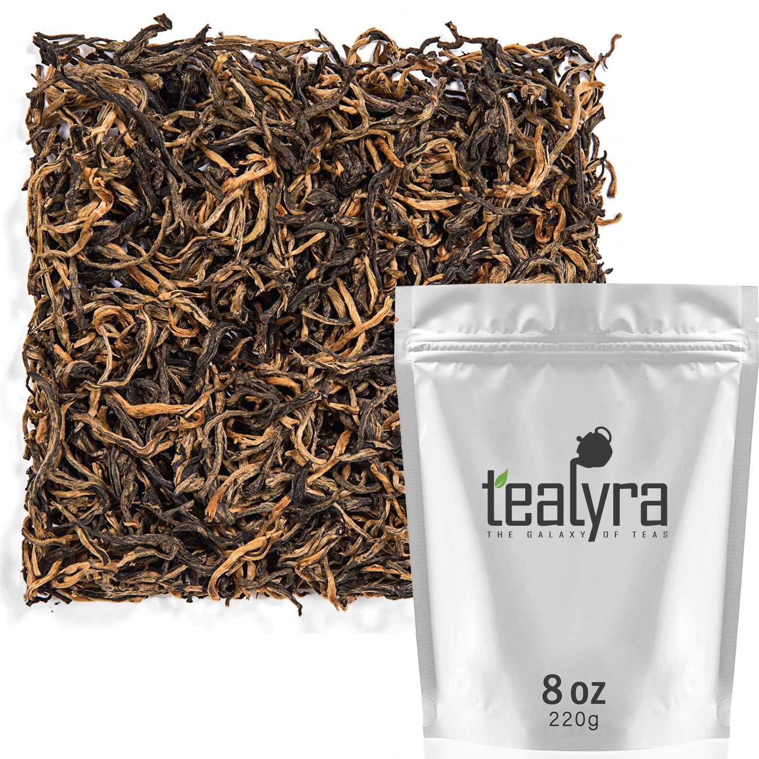 Tealyra Yunnan Golden Special Black Loose Leaf Tea - 220g (8oz) - Best Chinese Morning Tea