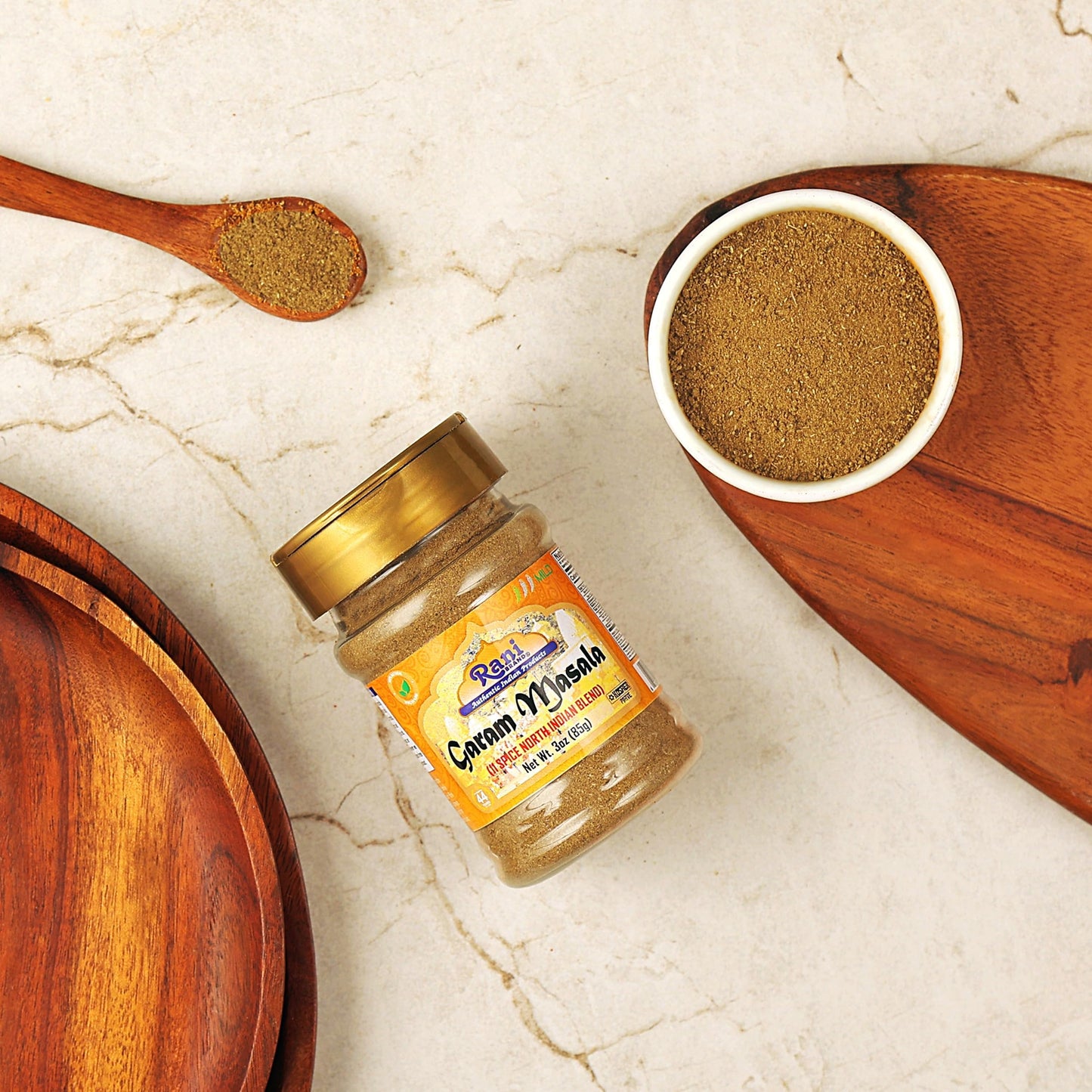 Rani Garam Masala Indian 11-Spice Blend 3oz (85g) PET Jar  Pack of 12 ~ All Natural  Salt-Free | Vegan | No Colors | Gluten Friendly | NON-GMO | Kosher | Indian Origin