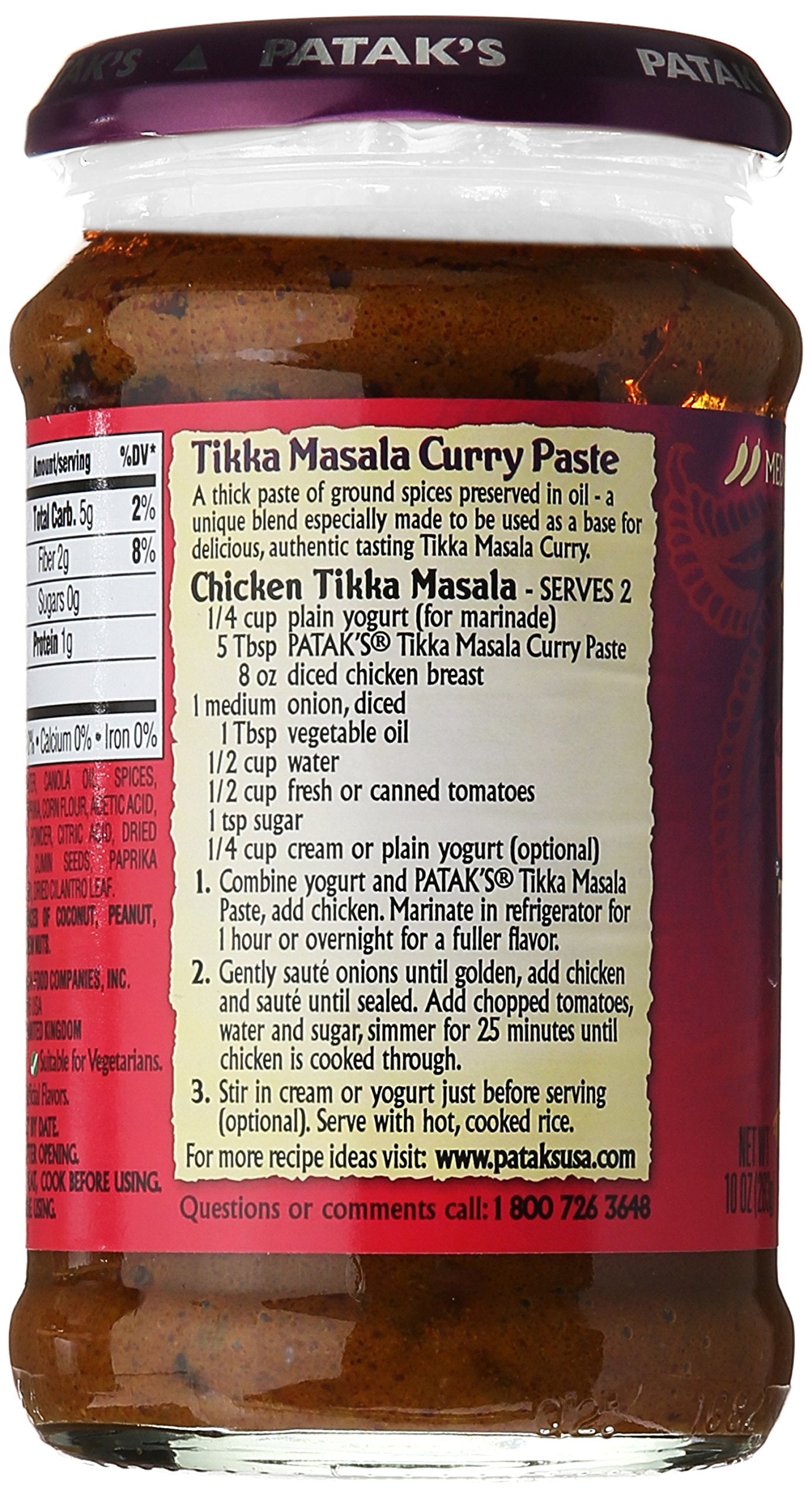 Pataks Tikka Masala Paste 10 Ounce (Pack Of 1)