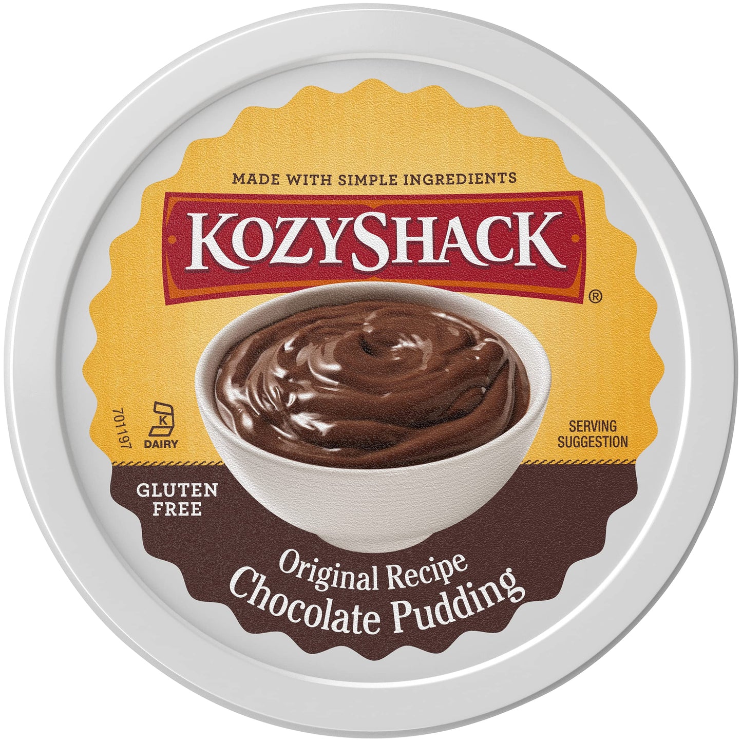 Kozy Shack Original Recipe Chocolate Pudding, 22 oz Tub