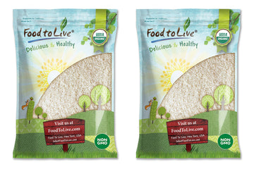 Food To Live Organic Long Grain White Rice, 16 Pounds – Non-Gmo, Vegan, Kosher. Easy To Cook. Stays Separate And Fluffy. Low In Fat. Contains Iron. Perfect For Stuffing, Pilafs, Salads.