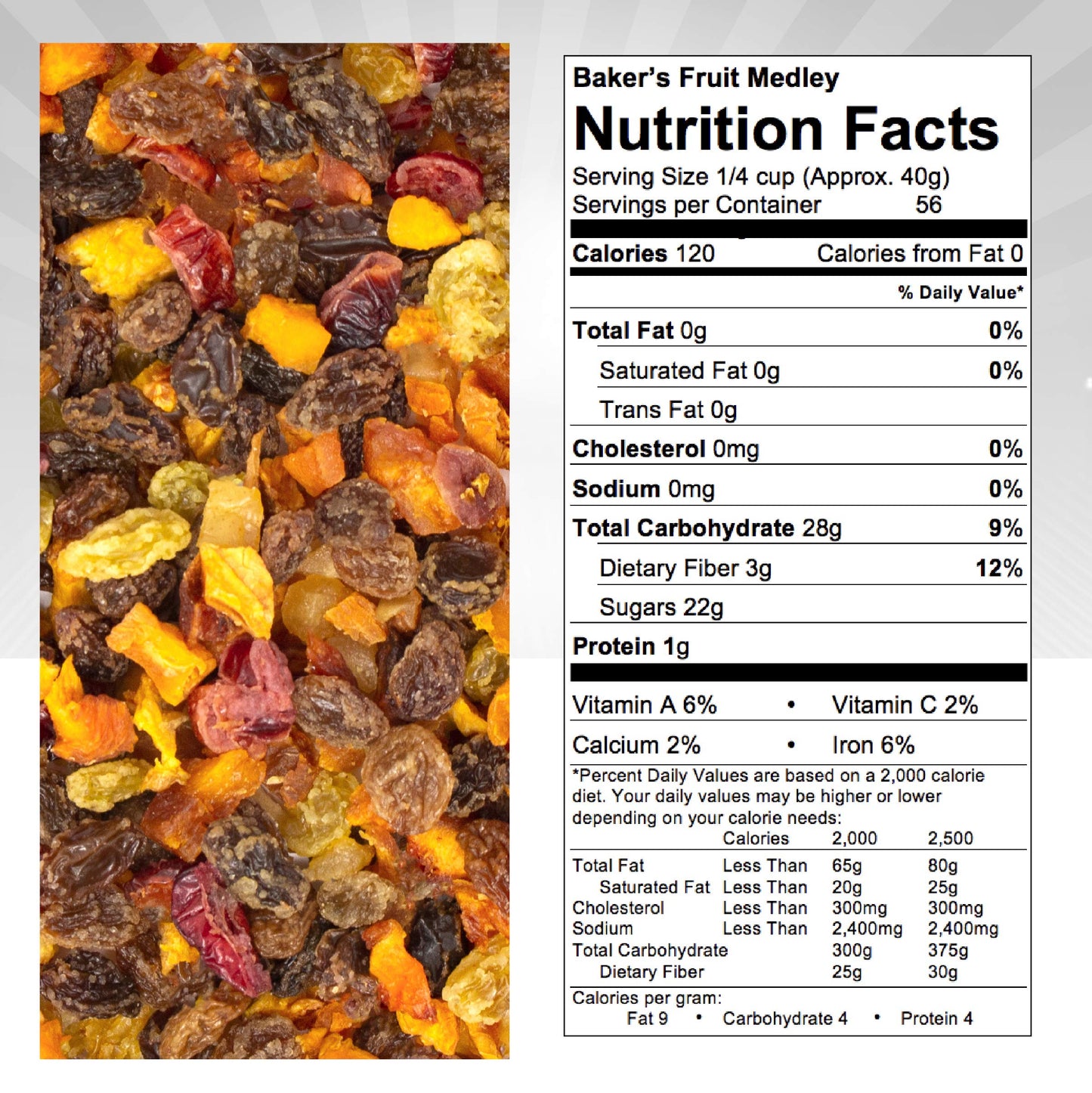 Traina Home Grown Sun Dried Baker’S Fruit Medley - Diced Peaches, Cranberries, Apricots, Pears, Nectarines, And Raisins - Non Gmo, Gluten Free, Value Size(5 Lbs)