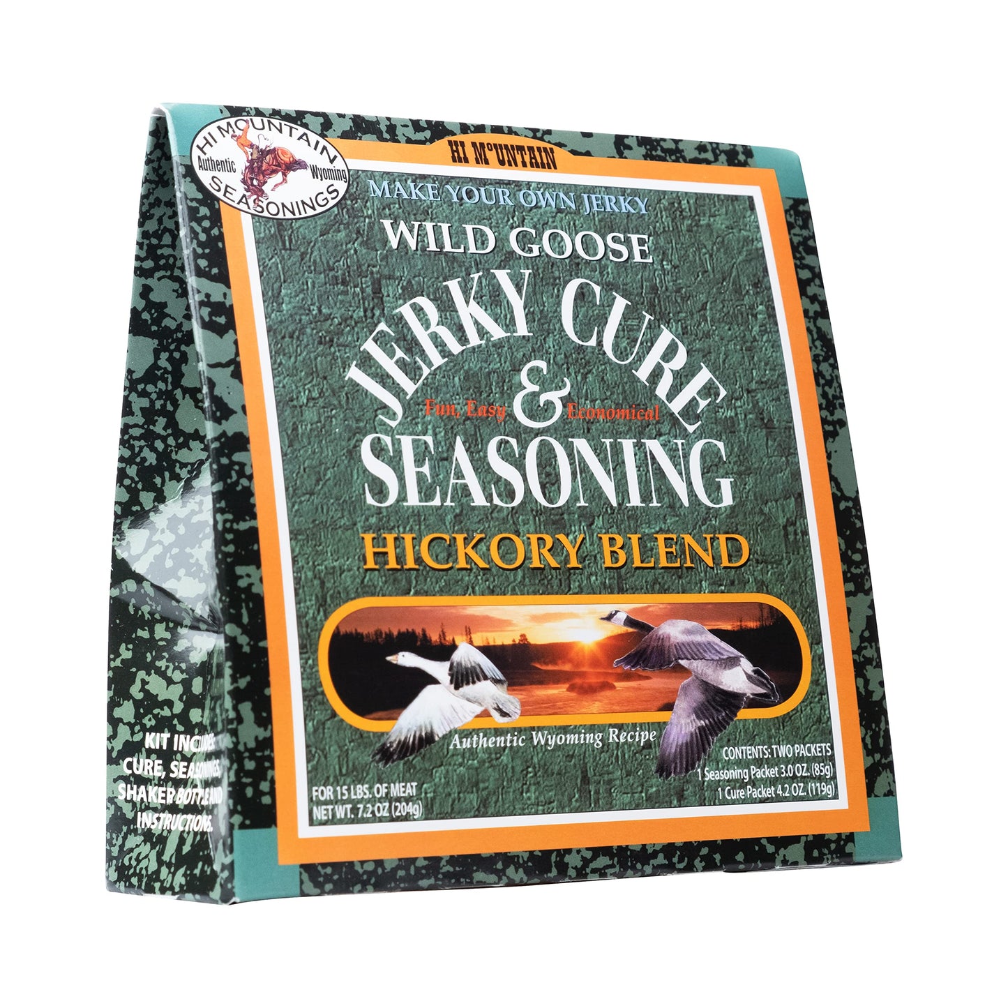 Hi Mountain Jerky Seasoning And Cure Kit | Goose Hickory Blend | Create Savory Homemade Beef Jerky | Great For Turkey, Chicken, 