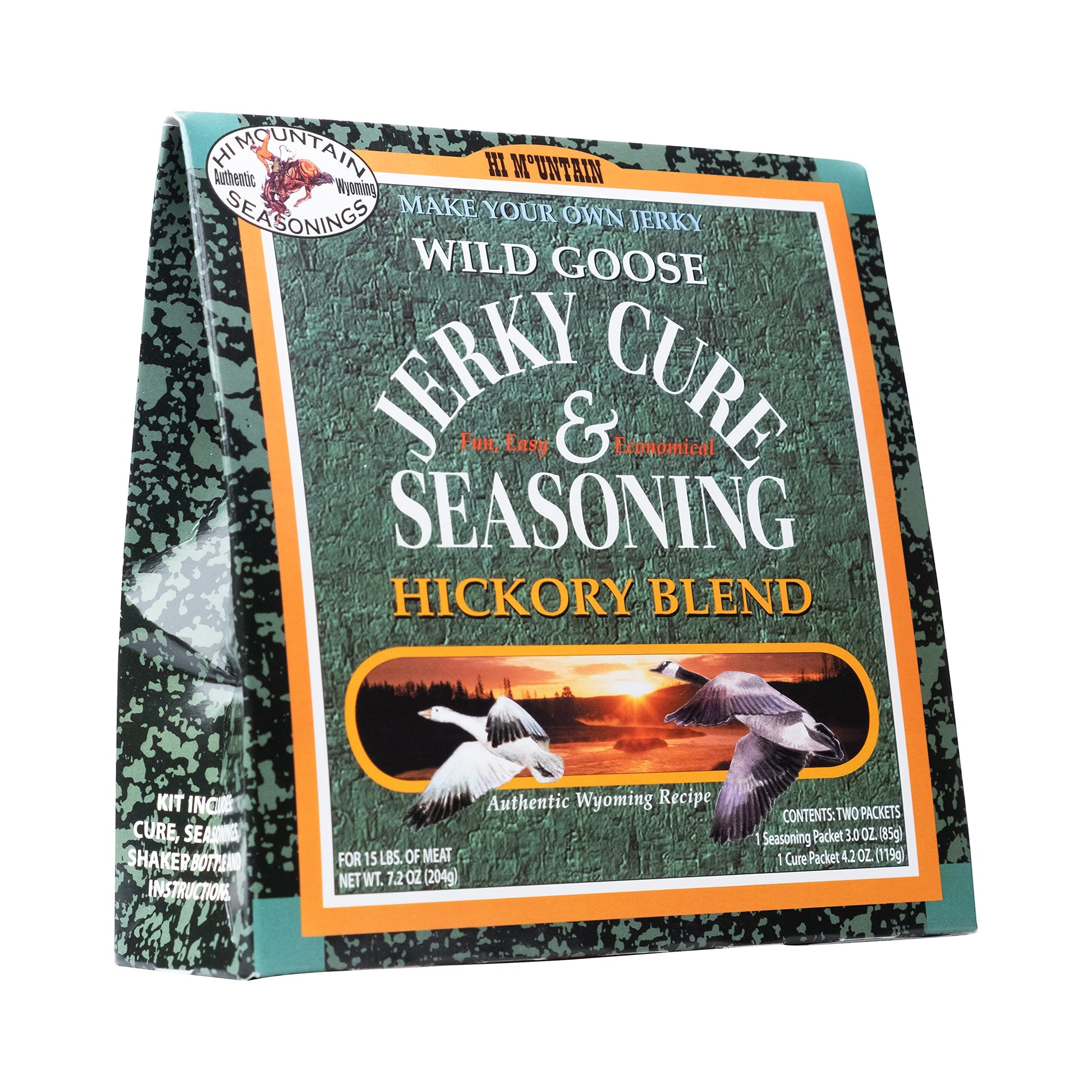 Hi Mountain Jerky Seasoning And Cure Kit | Goose Hickory Blend | Create Savory Homemade Beef Jerky | Great For Turkey, Chicken, 