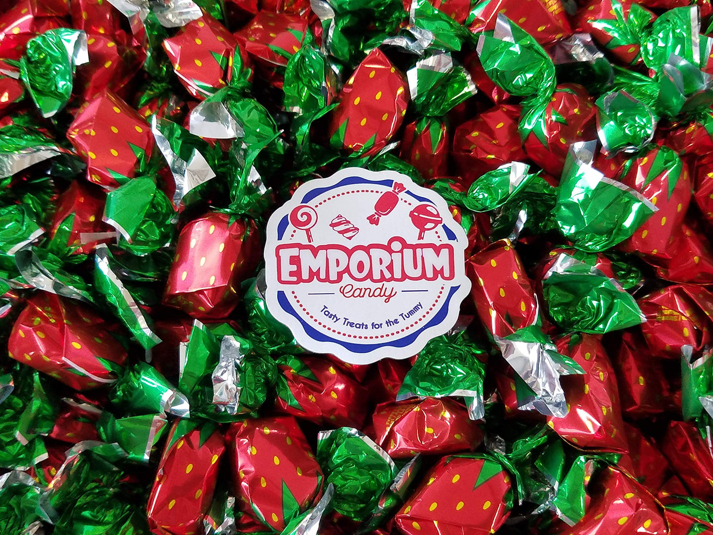 Strawberry Bon Bon Delights - 2 Lbs Of Individually Wrapped Assorted Fresh Sweet Bulk Candy