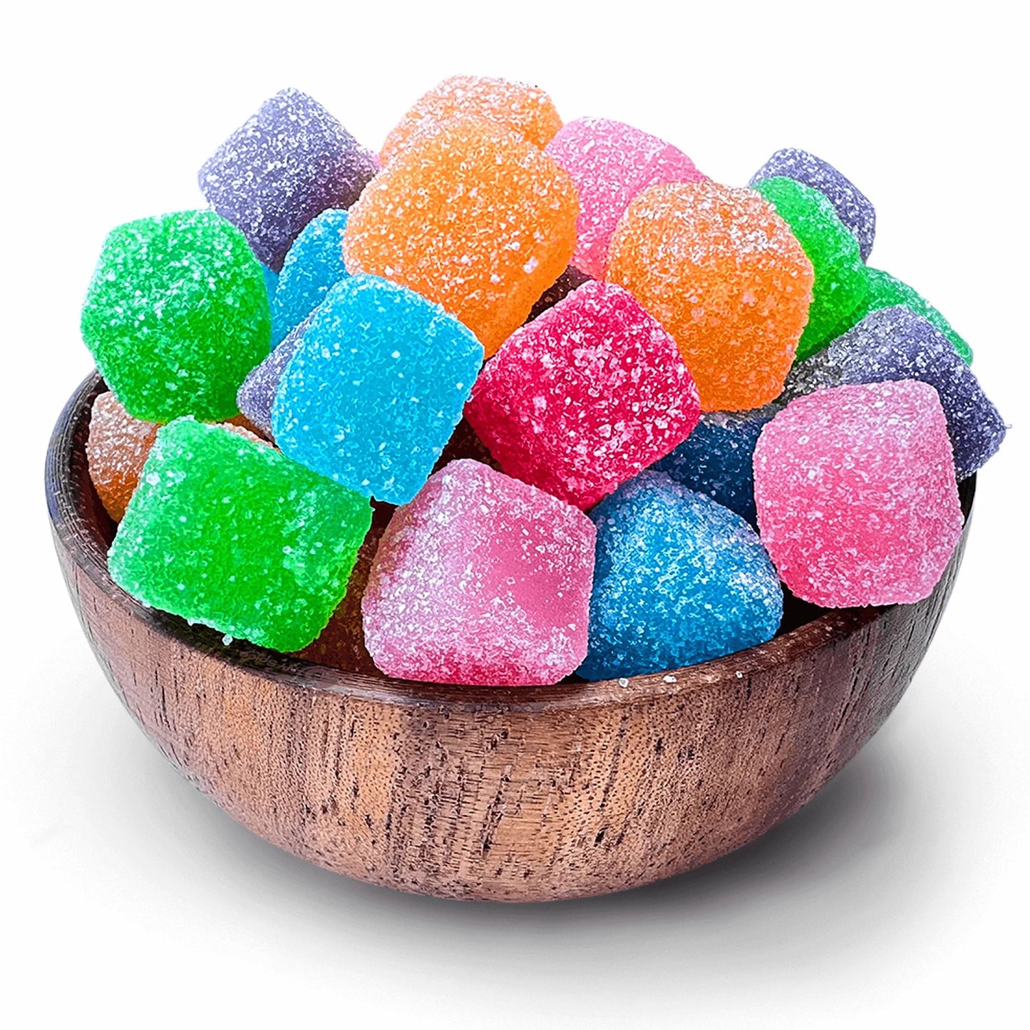 NY Spice Shop Sour Gummy Cubes - 1 Pound Chewy Gummies, Mix Fruit Flavors, Resealable Bag