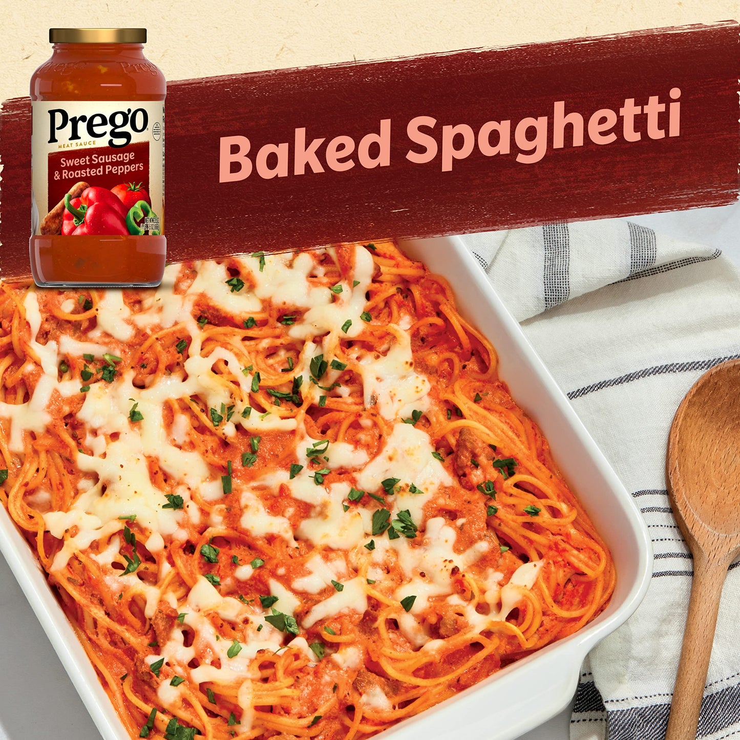 Prego Sweet Sausage And Roasted Peppers Pasta Sauce, 23.5 Oz Jar