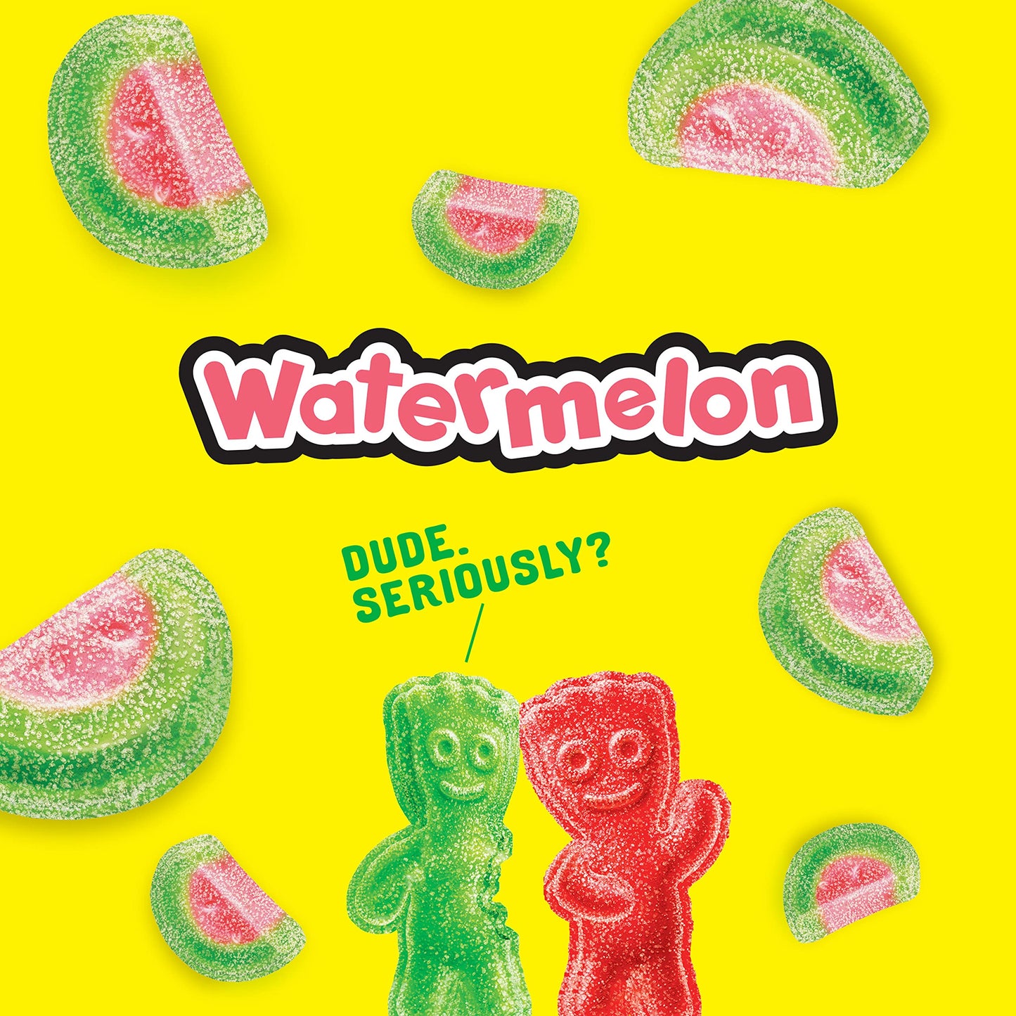 SOUR PATCH KIDS Watermelon Candy, Soft & Chewy, 5 lb Bulk, Green, 80 Ounce - Perfect for Parties and Snacking