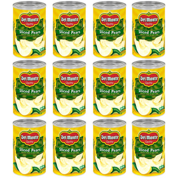 Del Monte Sliced Bartlett Pears In Heavy Syrup, Canned Fruit, 15.25 Ounce (Pack Of 12)