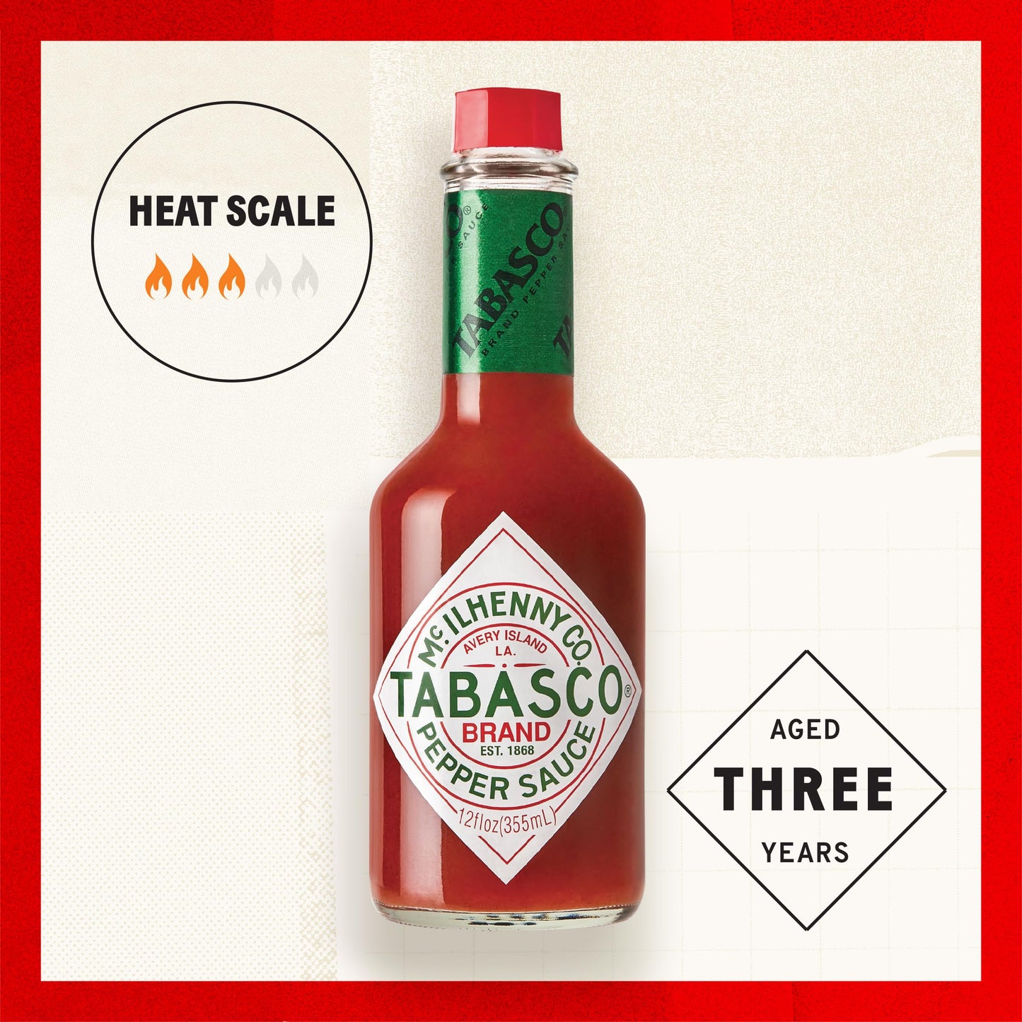 TABASCO Brand Original Red Pepper Sauce, Medium Hot Sauce, Bulk Plastic Jug, Classic & Versatile, Three Simple Ingredients, For