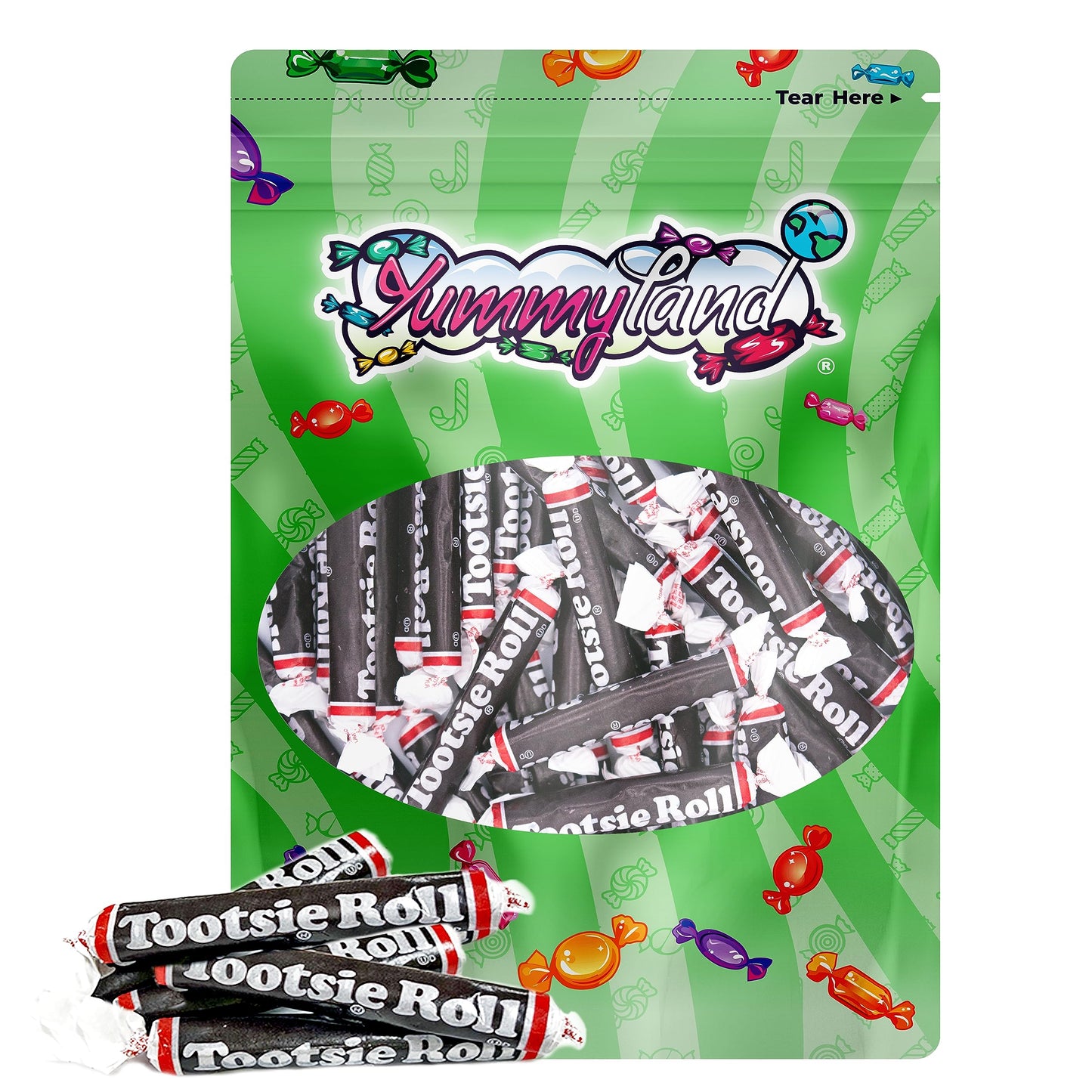 Tootsie Roll Twists Chocolate Candy - 1 Pound | Tootsie Rolls Chocolate Long Individually Wrapped Candy, Bulk Pack