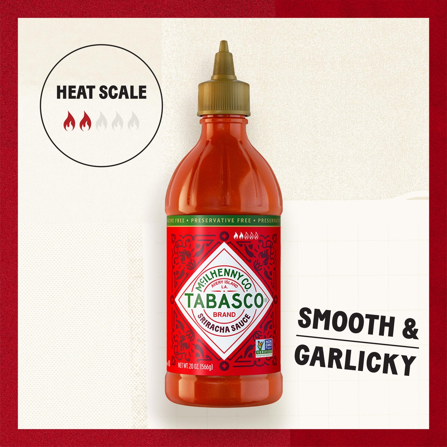 TABASCO Sriracha Hot Chili Sauce - 20 Oz. Bottle