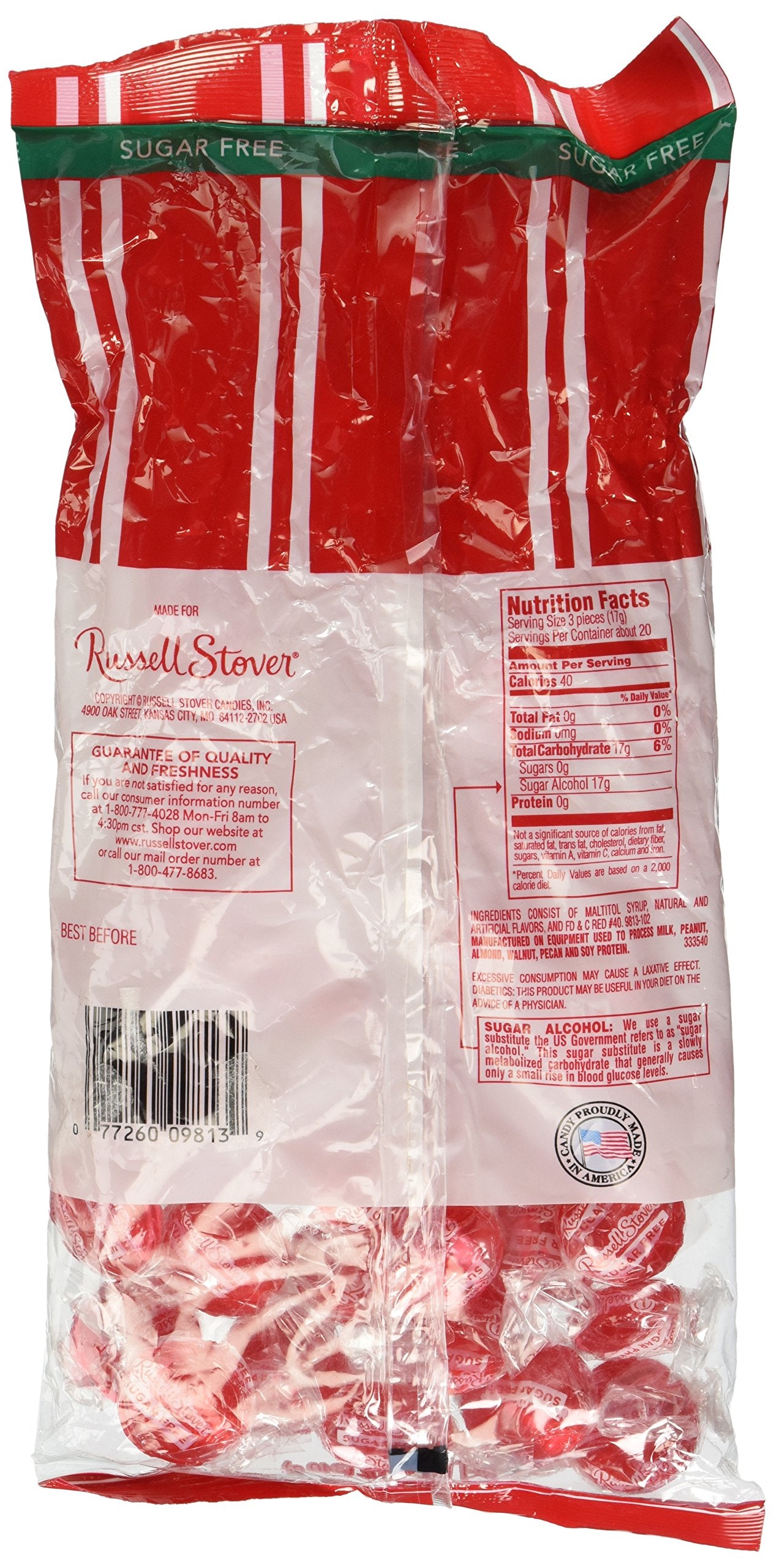 Russell Stover Sugar Free Cinnamon Hard Candies, 12 Oz. Bag
