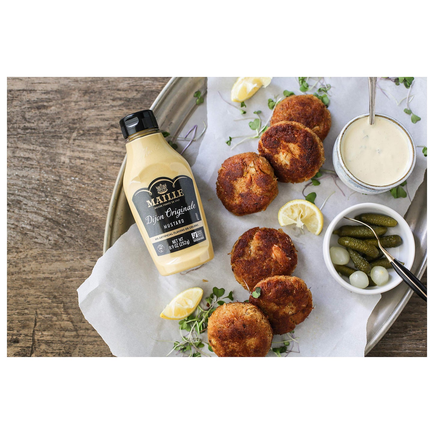 Maille Mustard Dijon Originale Squeeze 8.9 Oz, Pack Of 6, 8.9 Oz