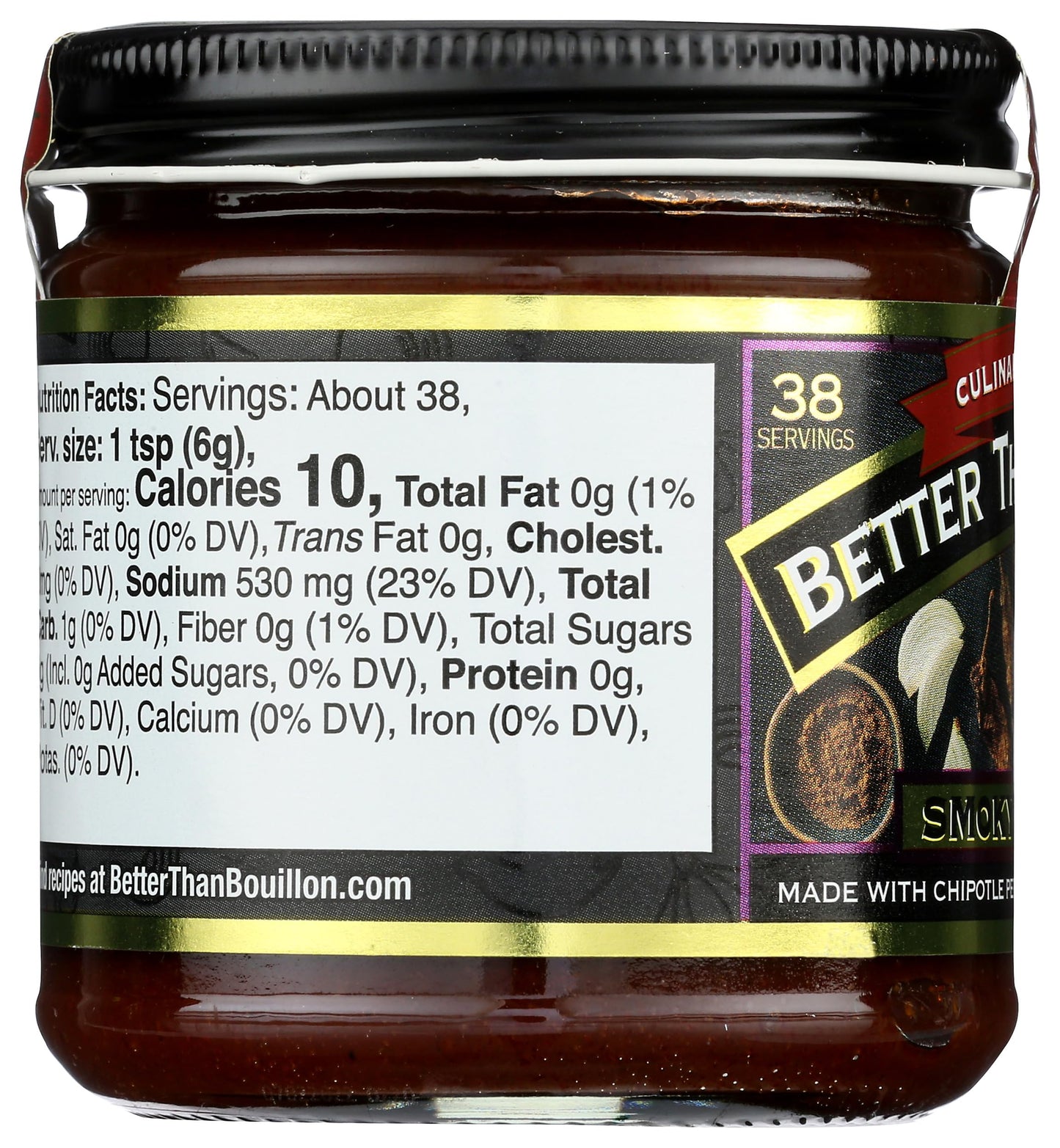 Better Than Bouillon Smoky Chipotle Base, Culinary Collection, Zero Trans Fat, 8 Ounces (Pack Of 6)