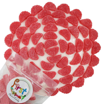 Firstchoicecandy Fruit Slices Jelly Wedges Candy (Red Cherry, 2 Pound)