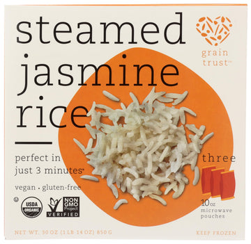 Grain Trust Rice Steamed Jasmine, 30 oz