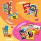Snack Box Variety Pack (40 Count) Candy Gift Basket - College Student Care Package, Prime Food Arrangement Chips, Cookies, Bar'S