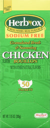 Herb-Ox Hormel Herb Ox Chicken Bouillon Sodium Free 50 Packets