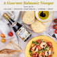 Giusti Balsamic Vinegar of Modena IGP, 8.45 fl oz, Black, Full-Bodied Aceto Balsamico, Made in Italy, Pack of 1