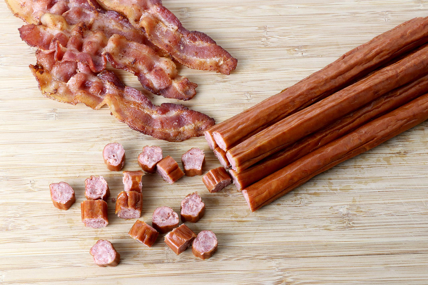 Wenzels Farm Bacon and Beef Snack Sticks | High Protein, Low Carb | Gluten Free | 16 Count