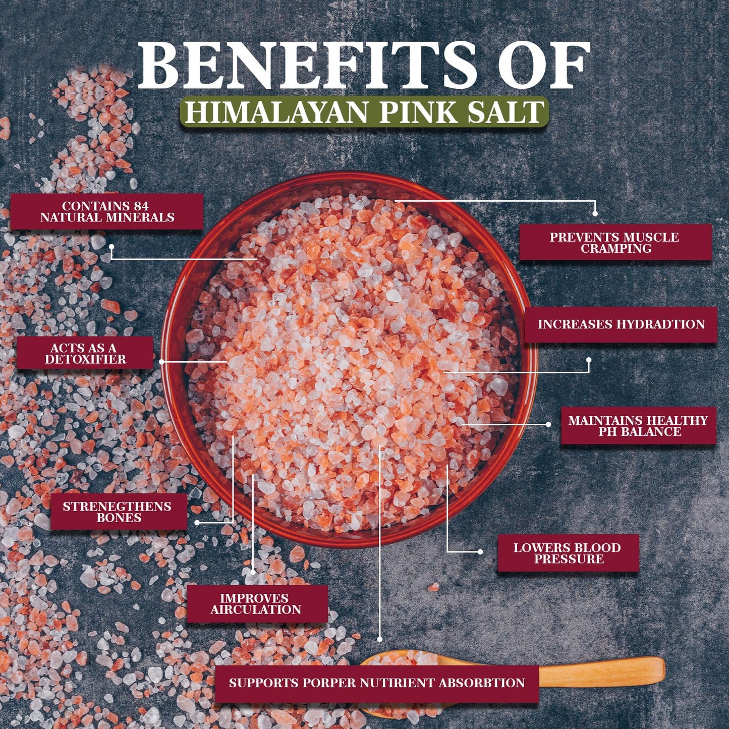 Himalayan Chef Coarse Pink Himalayan Salt, 80 oz (2-Pack), Natural, Kosher, Ideal for Cooking and Seasoning