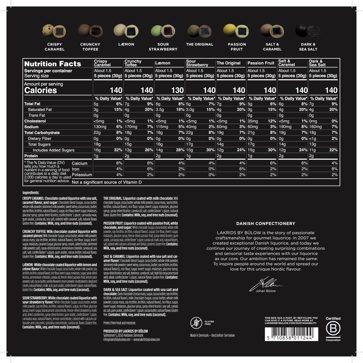 Lakrids By Blow - Spring Selection Box - 12.4 Oz - Chocolate Covered Gourmet Licorice - Limited Edition Designed By Magnus Groth