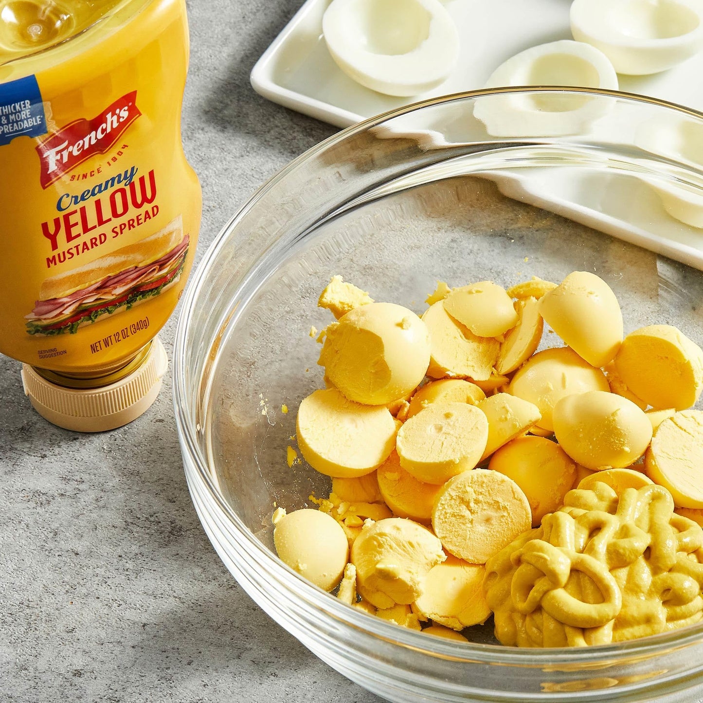 French'S Creamy Yellow Mustard Spread, 12 Oz (Pack Of 8)