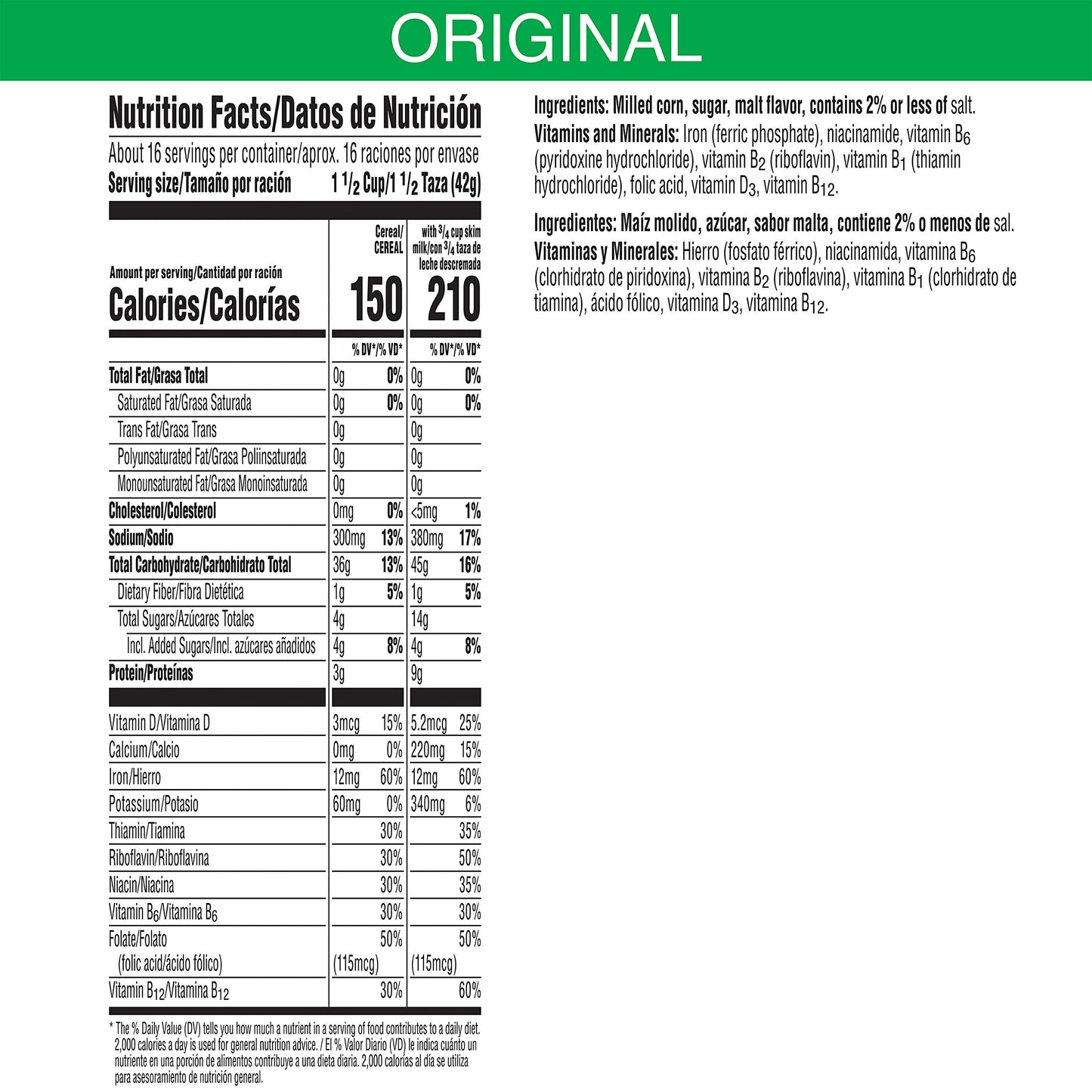 Kelloggs Corn Flakes Cereal - The Original & Best Breakfast Cereal, Fat-Free, 24 oz Box