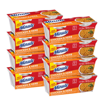 Minute Ready-to-Serve Chicken-and Herb-Flavored Rice, Microwavable Rice Cups, 8.8-Ounce Cups (Pack of 8)