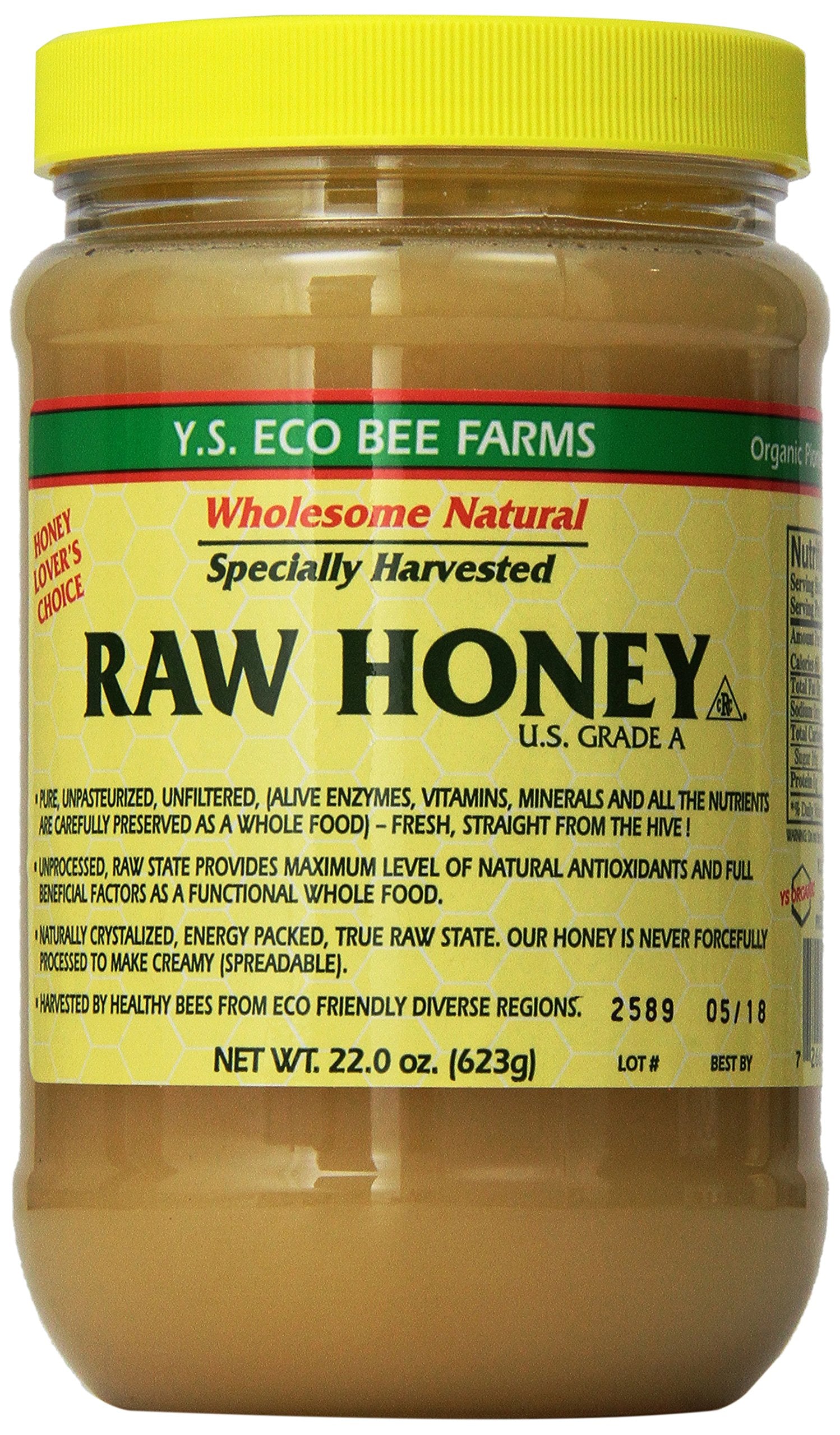 Y.S. Eco Bee Farms Raw Honey - 22 Oz, Pack Of 2