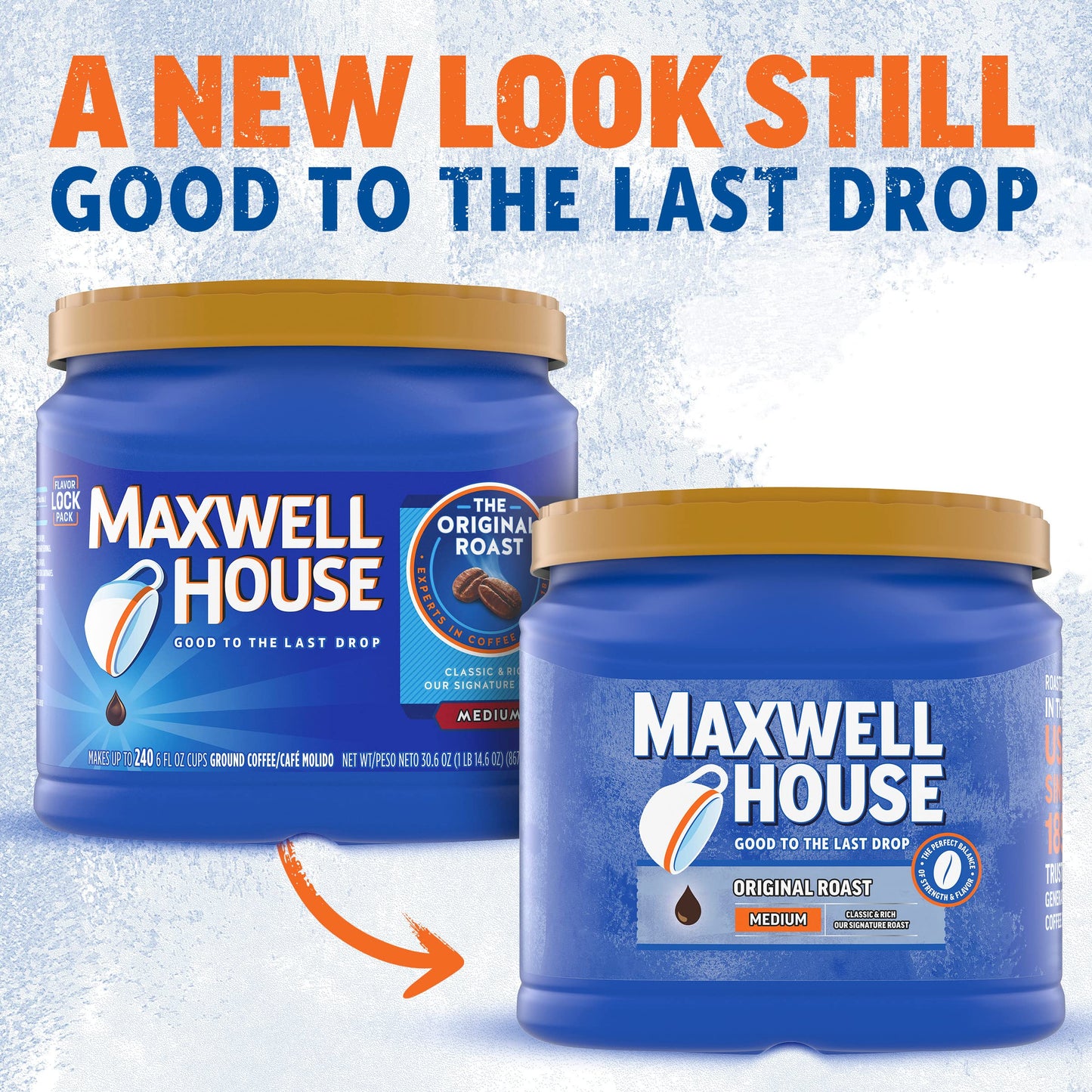 MAXWELL HOUSE Medium Roast Ground Coffee, Original Roast, 30.6 oz Canister