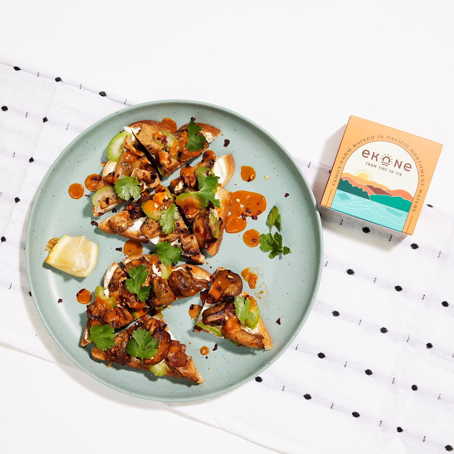 Ekone Premium Tinned Seafood Sampler, Smoked Oysters & Mussels, 4 Pack, Farm Raised, Canned in Washington State