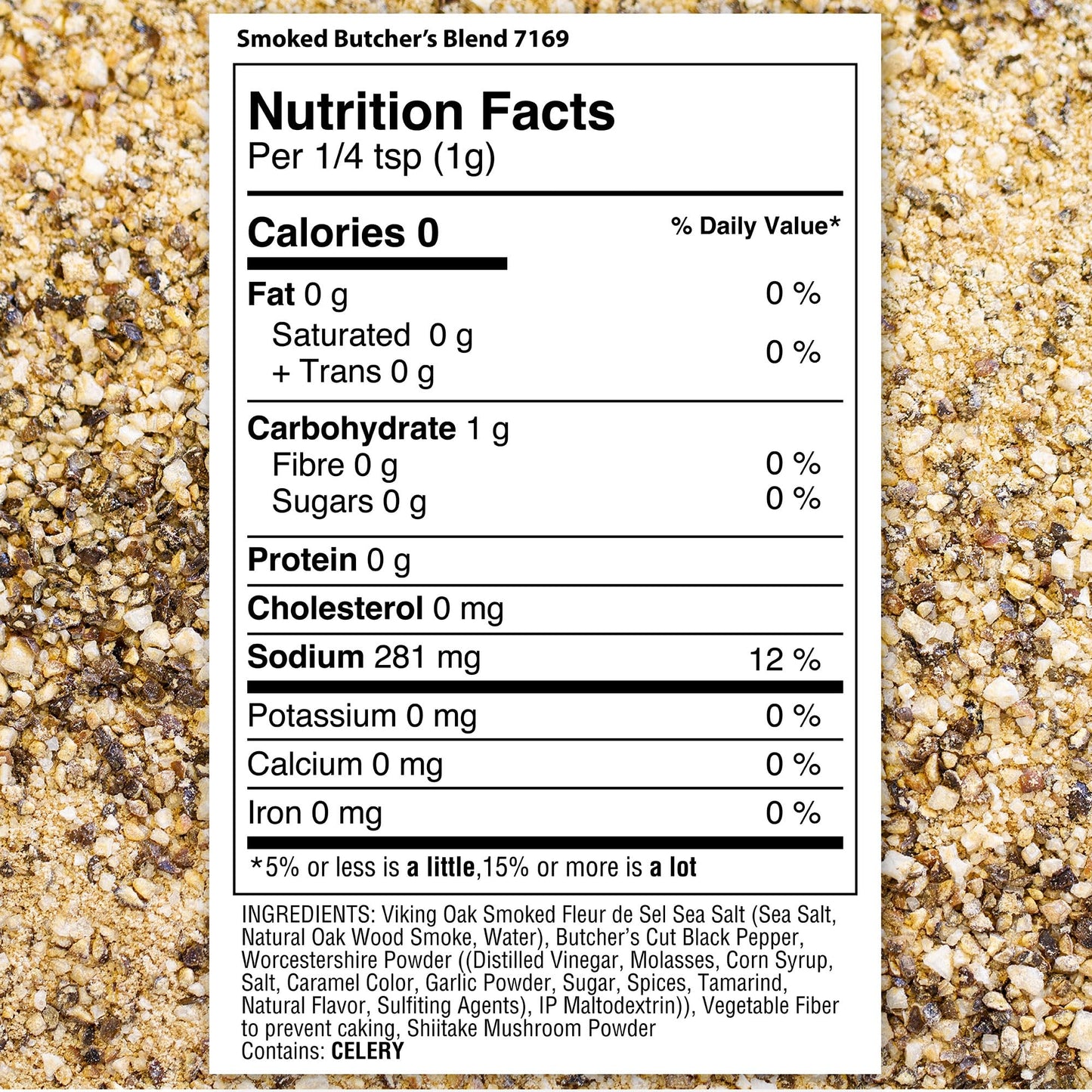 The Spice Lab Smoked Salt & Pepper Butchers Blend BBQ Rub - 5.9 oz Shaker - Kosher, All-Natural, Non-GMO