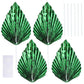 Gyufise Paper Palm Fan Cake Toppers, 6Pcs Light Green, W 4.7 x H 5.1 inches, Model ZN0680-11, for Birthday &