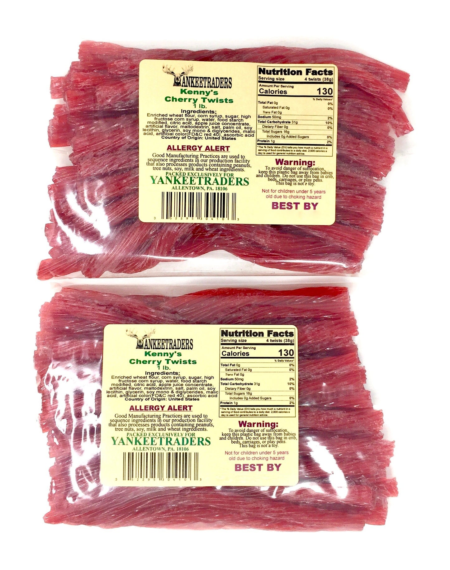 Kenny'S Red Cherry Licorice Twists - 2 Lbs