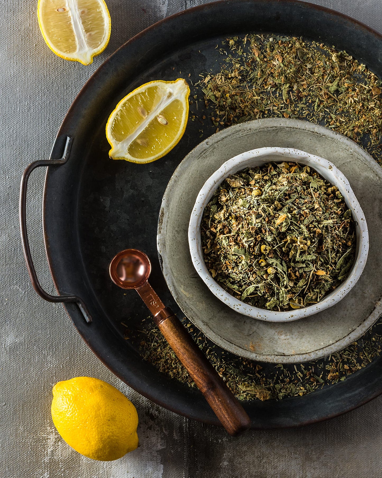 Gardenika Organic Loose Leaf Tea, Caffeine Free Herbal Blend, 4 oz, No Artificial Flavors, Kosher, Chamomile & Lemongrass