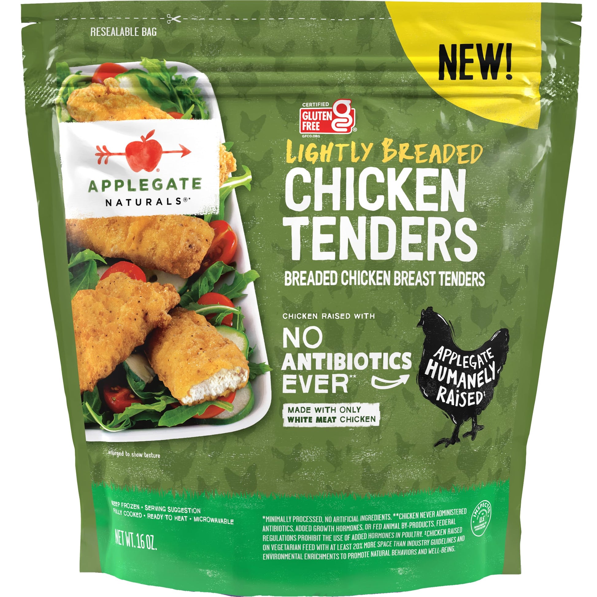 Applegate,Lightly Breaded Chicken Tenders,16oz