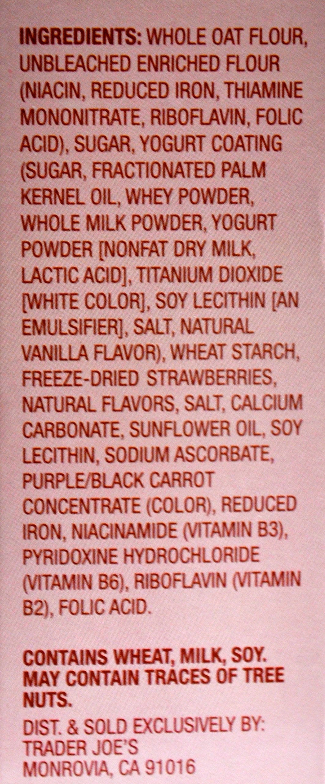 Trader Joes Strawberry Yogurt Os - Two 12 Oz. Boxes